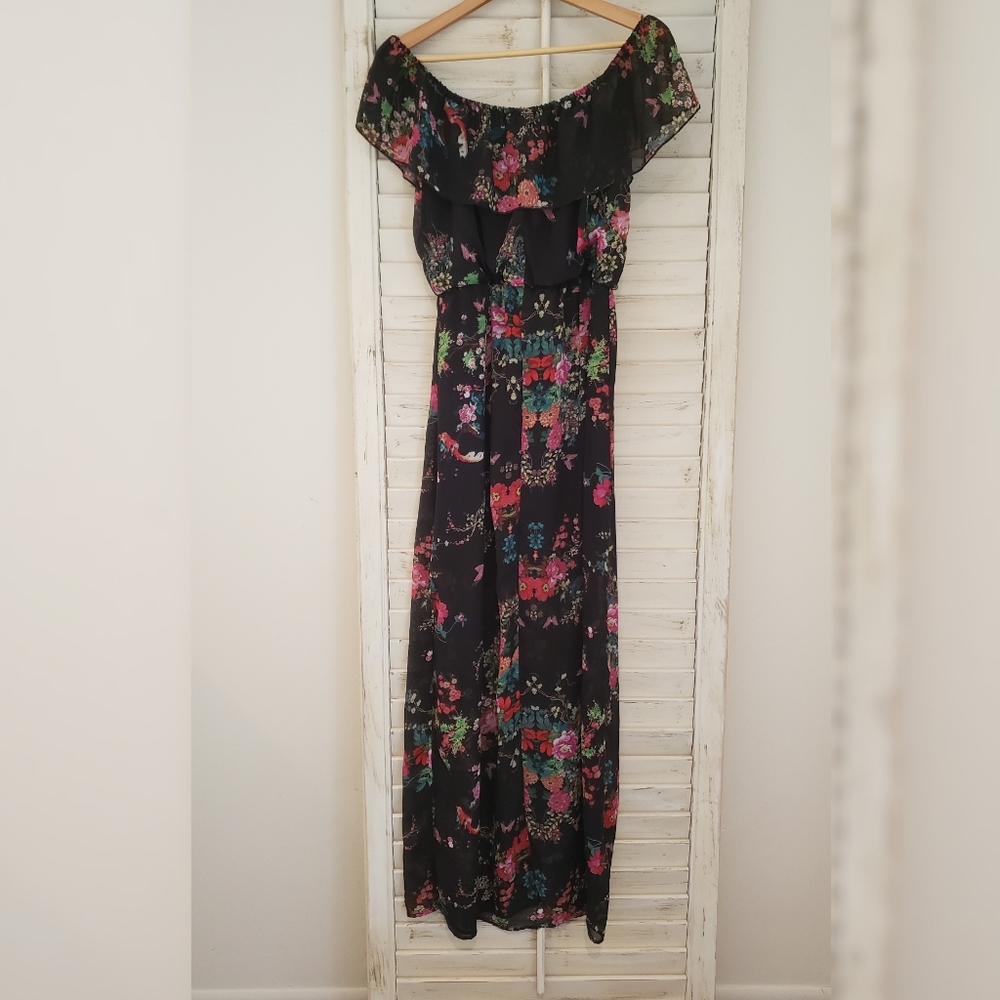 Bailey Blue Boho Floral Dress | Size M
